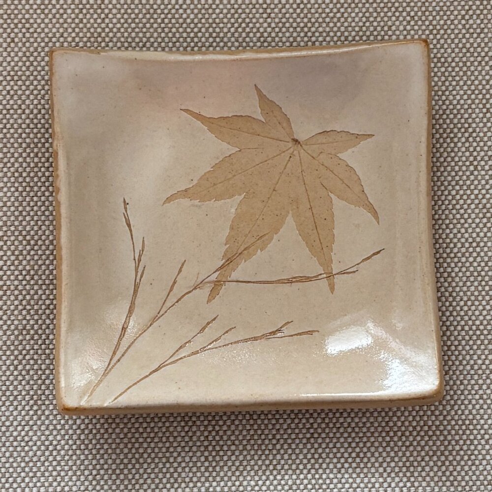 Kaleidoscope Handmade Pottery Soy Dish Trinket Tray Spoon Rest